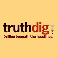 TruthDig News Source Thumbs Logo.